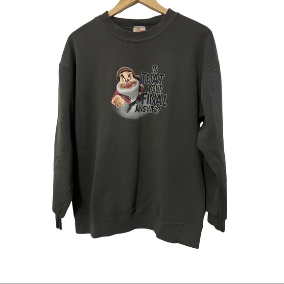 Vintage Grumpy Snow White Sweatshirt Size Large - Picture 1 of 4